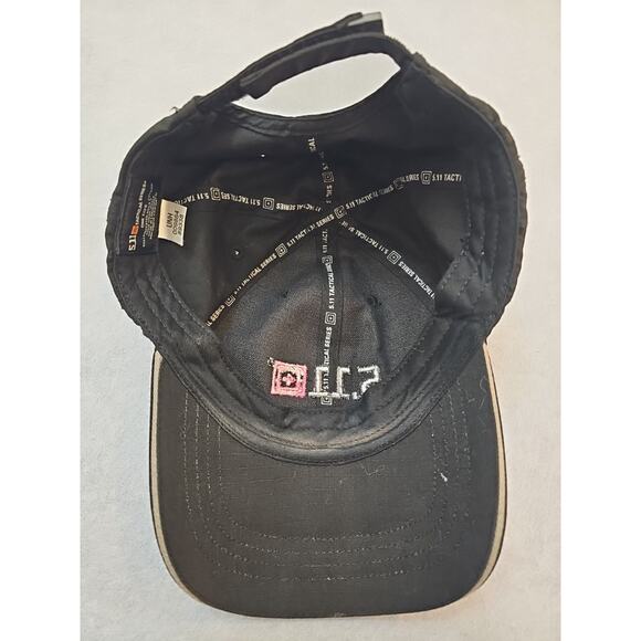 511 Tactical Hat One Size Black Strap Dad Cap Rip Stop Pink Embroidered 2012 - Picture 2 of 5